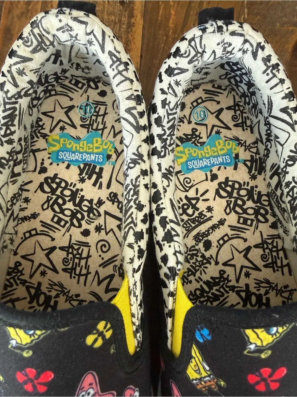 Ground Up SpongeBob SquarePants & Patrick Star Slip-On Shoes Men’s Size 10